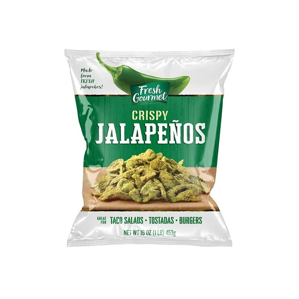 Fresh Gourmet Crispy Lightly Salted Jalapenos Low Carb Crunchy Snack