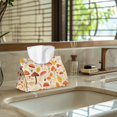 thumbnail image 5 of ZUXONGSY Mushroom Tissue Box Covers 2 PCS Rectangular Waterproof Tissue Cover with Buttons Modern PU Leather Tissue Box Holder Washable Home Bathroom Decorative Accessories, 5 of 7