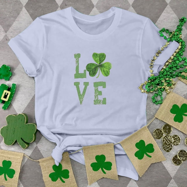 T-shirt de la Saint-Patrick pour Femme, Mode, Col Rond, Imprimé, Manches Courtes, T-shirt Décontracté Ample, Hauts, T-Shirts de la Saint-Patrick pour Femmes