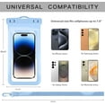 thumbnail image 2 of DEA Waterproof Phone Pouch, with Interior Card Holder, Large Dry Phone Case for iPhone 17 16 15 14 13 Pro Max, Beach Vacation Essentials,1 Pack,Blue, 2 of 10