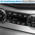 thumbnail image 4 of Center Console Air Condition Button Stickers AC Climate Control Cover Trim Set Black for Mercedes-Benz C300 2008-2014, 4 of 7