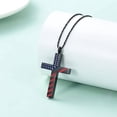 thumbnail image 3 of American Flag Cross Cremation Necklace for Ashes Stainless Steel Cross Pendant Urn Necklace Memorial Keepsake Jewelry for Men Women, 3 of 7