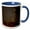Blue/White, variant on 3drose, Usa, Utah, Capitol Reef National Park. Milky Way Galaxy., 11oz Two-tone Black Mug