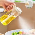thumbnail image 4 of Oil Spray Bottle, 2 in 1 Oil Vinegar Bottle Dispenser Baking BBQ Kitchen Fryer Glass Oil Bottle for Cooking, Kitchen, BBQ, Baking(White), 4 of 5