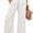 White, variant on ZANKLEY Womens High Waist Smocked Wide Leg Flowy Pocketed Summer Lounge Beach Casual Pants