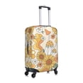 thumbnail image 3 of Haiem Groovy Hippie Flower Mushrooms Luggage Cover Printed Suitcase Covers for Luggage Elastic Washable Suitcase Protector Fits 18-32 Inch Luggage-Small, 3 of 9