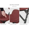 thumbnail image 4 of PayLessHere 4" Portable Massage Chair Tattoo Spa Free Carry Case(Burgundy), 4 of 7