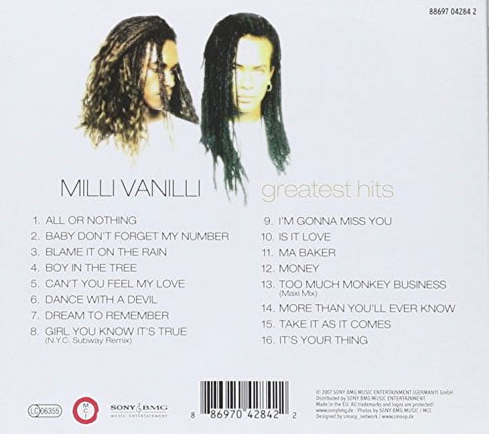 CD　Milli　Hits　Vanilli　Greatest