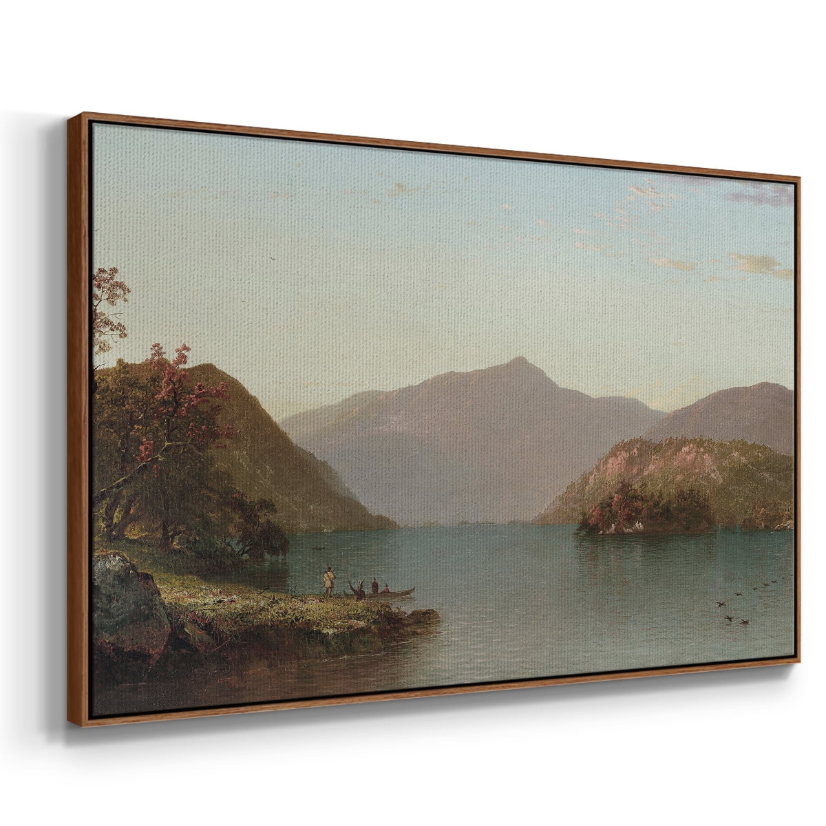 Vintage Landscape-CCCXXXVIII By Wexford Home Framed in Walnut Wood Gallery Wrapped Canvas 17 in. x 25 in.