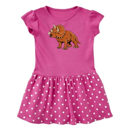 

Inktastic Triceratops Roaring Gift Baby Girl Dress