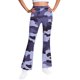 thumbnail image 2 of Pantalones largos con estampado de camuflaje para niñas, forro polar cálido, leggings casuales ligeramente acampanados, traje para niñas de 5 a 16 años., 2 of 6