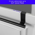 thumbnail image 3 of NOGIS Stainless Steel Over Door Towel Rack Bar Holders for Universal Fit on Over Cabinet Cupboard Doors 1 Pack Black,14 inch, 3 of 7