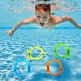 thumbnail image 3 of 12 Pack Fish Pool Rings for Diving, Underwater Swim Dive Rings, Summer Sinking Swimming Toys, (7x6 in, 4 Colors), 3 of 11