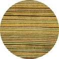 thumbnail image 1 of Ahgly Company Tapis d'Intérieur Ronds Abstraits Jaunes Abstraits pour Aire, 3 Pieds Rond, 1 of 6