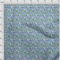 thumbnail image 3 of oneOone Cotton Jersey Grayish Blue Fabric Stripe & Texture Sewing Craft Projects Fabric Prints By Yard 58 Inch Wide, 3 of 4
