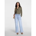 thumbnail image 3 of Scenario Women's Drapey Denim Jeans, Short and Regular Inseam, Sizes XS-XXXL, 3 of 7