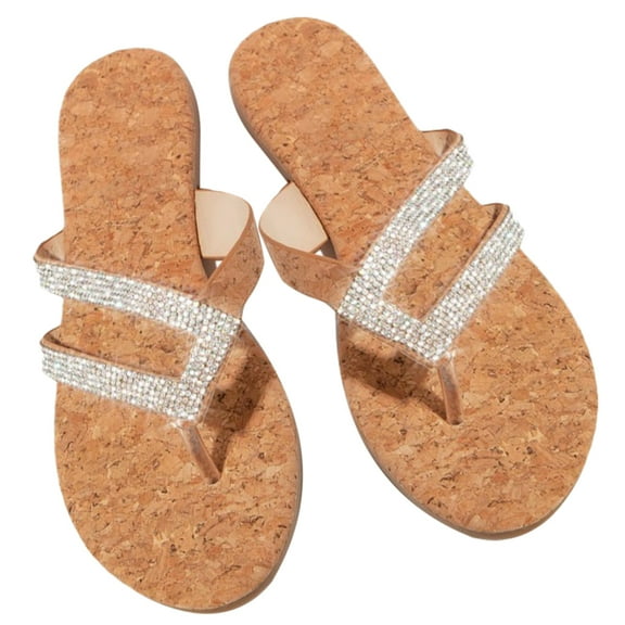 WORGEOUS Flat Slippers Gladiator Sandals for Women Beach 's