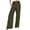 Army Green, variant on Women's Wide Leg Pants,Pants for Women Fashionable Solid Color Loose Button Decorate Casual Wide Leg Trousers,S-XXXL