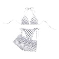 thumbnail image 5 of Women's Polka Dot Two Piece Swimsuit with Beach Cover Up Skirt, Summer Bathing Suit Swimwear, 5 of 7