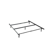Hillsdale Furniture Metal 5-Leg Extendable Full/Queen Headboard Only Frame, Black