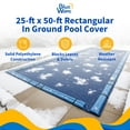thumbnail image 2 of Blue Wave 25' x 50' 15-Year Rectangular In Ground Pool Winter Cover, 2 of 7