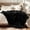 Black, variant on Ultra Soft Cozy Faux Fur Throw Blanket-Fuzzy Plush Thick Bubble Blanket, Fluffy Blanket for Couch, Sofa, Bedroom, and Living Room, 50x60 Inches, Dark Grey Taupe