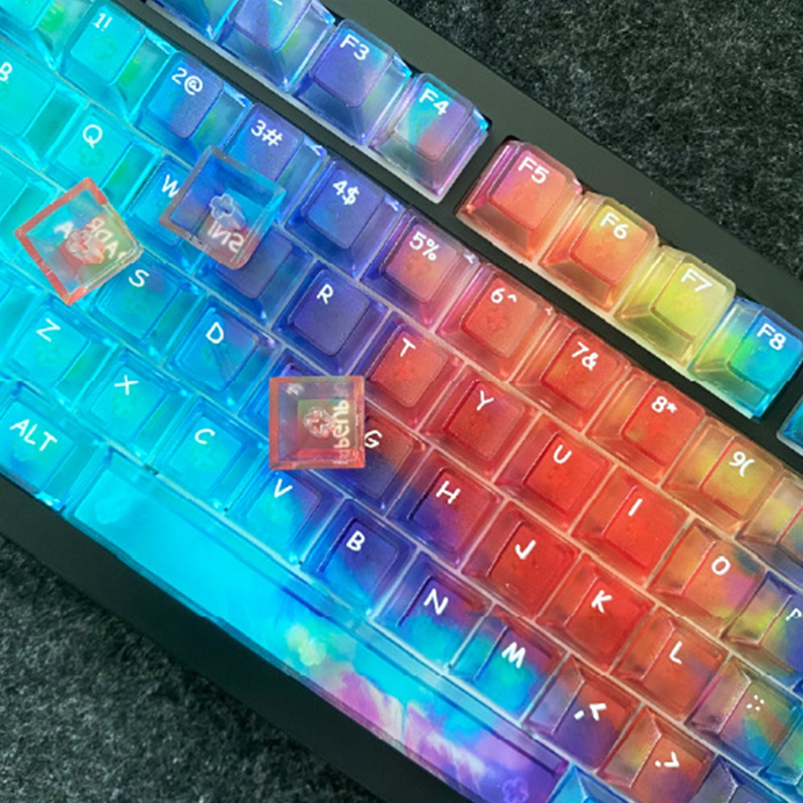 Universals 119 Key Mechanical Keyboards Replacement Keycaps OEM Height Design Durability Construction Anti Slip Grip