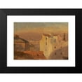 thumbnail image 2 of Frederic Edwin Church 14x11 Black Modern Framed Museum Art Print Titled - Rooftops, Rome, Italy (1868-69), 2 of 5