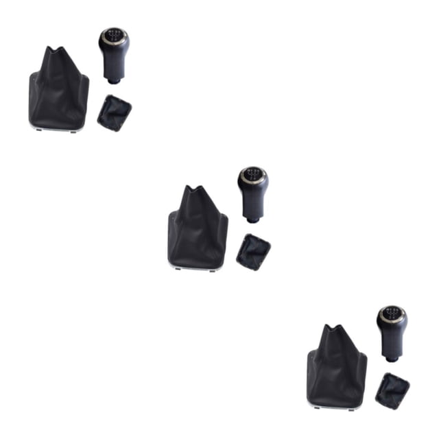 Transemion Easy To Install Gear Shift Knob Gaiter Shoe Cover Case For Seamless Transmission Durable type 1 3Set