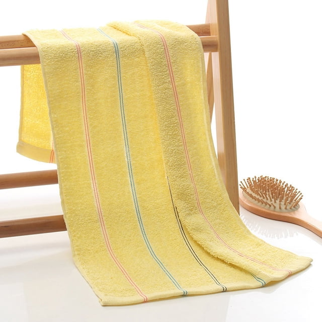Toalla de algodón absorbente suave y espesada para el hogar con productos para el suelo con rayas de arcoíris en gramos