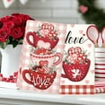 thumbnail image 5 of PuSpu Valentine's Day Decoration 2-pack Happy Valentines's Day Kitchen Towels 23.6x15.8 Inches Drying Cloth Tea Towel Suitable For Cooking And Baking, 5 of 6