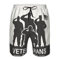 thumbnail image 3 of Susaid Veterans Day Print Men's Swim Trunks Hawaiian Bathing Mesh Lining Suit Swimsuits Beach Shorts with Pockets-Small, 3 of 6