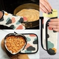 thumbnail image 5 of Yayeee Oven Mitts and Pot Holder Set of 4 Heat Resistant Kitchen Gloves Baking Hot Pad, Simple Clouds, 5 of 5