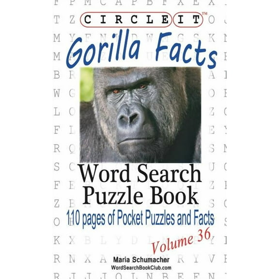Circle It, Gorilla Facts, Word Search, Puzzle Book, (Paperback)