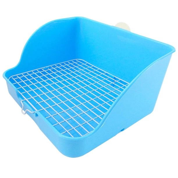 Caja de Arena Sunnimix Inodoro para Mascotas Rectangular Azul