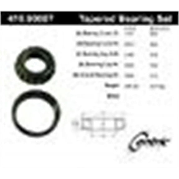 Centric 410.90013E Standard Wheel Bearing Fits select: 1971-1979 MG MIDGET