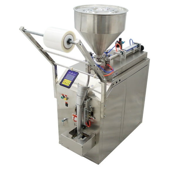 Techtongda 10-100ml Automatic Quantitative Filling Machine Stainless Steel Paste Liquid Filling Machine Seal 20-30 Bags Per Minute