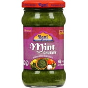 Rani Mint Chutney (Podina) 10.5oz (300g) Glass Jar, Ready to Eat ~ Vegan | Gluten Free | NON-GMO | Kosher | No Colors | Indian Origin