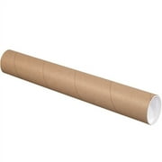 Partners Brand Mailing Tubes,W/Caps,3x24",PK24 P3024K