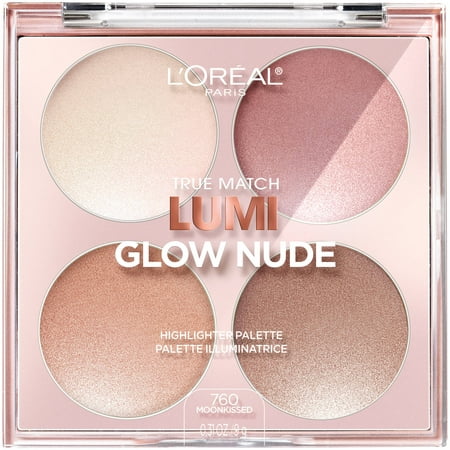 L'Oreal Paris True Match Lumi Glow Nude Highlighter Palette, (Best Illuminator For Asian Skin)