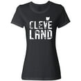 thumbnail image 3 of Inktastic Cleveland, Ohio Distressed Font Women's T-Shirt, 3 of 5