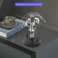 thumbnail image 1 of Perpetual Motion Desk Toy, Swinging  Balance Toy, Electronic Shake Wiggle Device  Art Craft Decompressive Physics Science Toy For Desk Decoration, 1 of 8