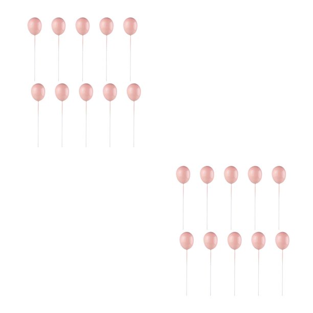 Kearding 1 Juego de suministros para decoración de pasteles, soporte de globo elegante, herramientas para hornear, de cumpleaños Rosado 2piezas