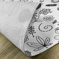 thumbnail image 5 of Ambesonne Leaf Place Mats Set of 4, Things from Nature, Standard Size, Black White, 5 of 6