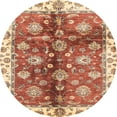 thumbnail image 1 of Ahgly Company Indoor Round Abstract Red Oriental Area Rugs, 5' Round, 1 of 6