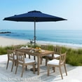 thumbnail image 4 of Gymax Outdoor Patio Umbrella Modern Table Umbrella w/8 Heavy Duty Ribs Sun-proof Navy, 4 of 10