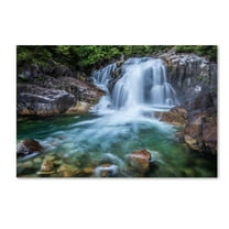 Trademark Fine Art "Golden Ears Falls" Canvas Art by Pierre Leclerc