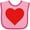 Pink and Fuchsia, variant on Inktastic Red Heart Boys or Girls Baby Bib