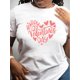 thumbnail image 2 of Plus Size Fun Valentine'S Day, Love, Print Print Round Neck Women'S Casual T-Shirt Tee For Adult, Men, Women, Teen, Teenager, Adolescent, Youth, 2 of 6