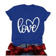 thumbnail image 3 of Tbopshirt Valentine's Day T-Shirts for Women Tees,Plus Size Womens Tops,Women Valentines Day Short Sleeve Heart Printed T-Shirt Novelty Graphic S-XXXL, 3 of 4